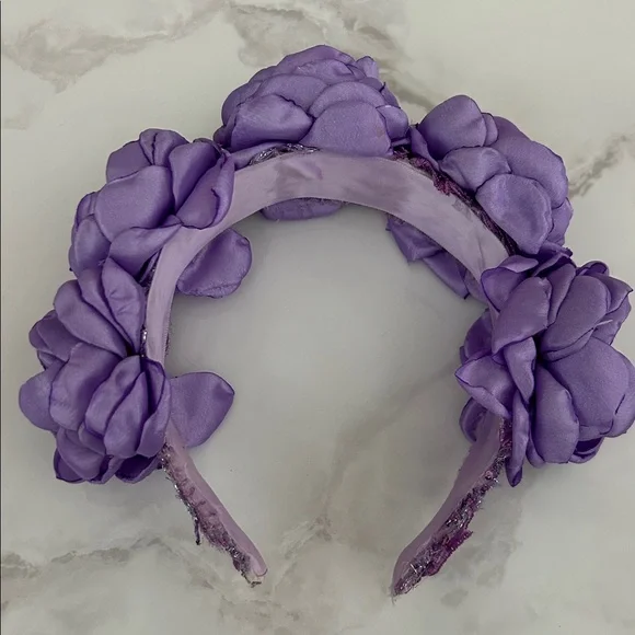 Used Purple Floral Headband - Picture 2 of 6